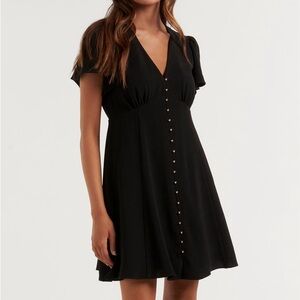 Ever New Elodie Petite Mini Dress | Black | Size 0P